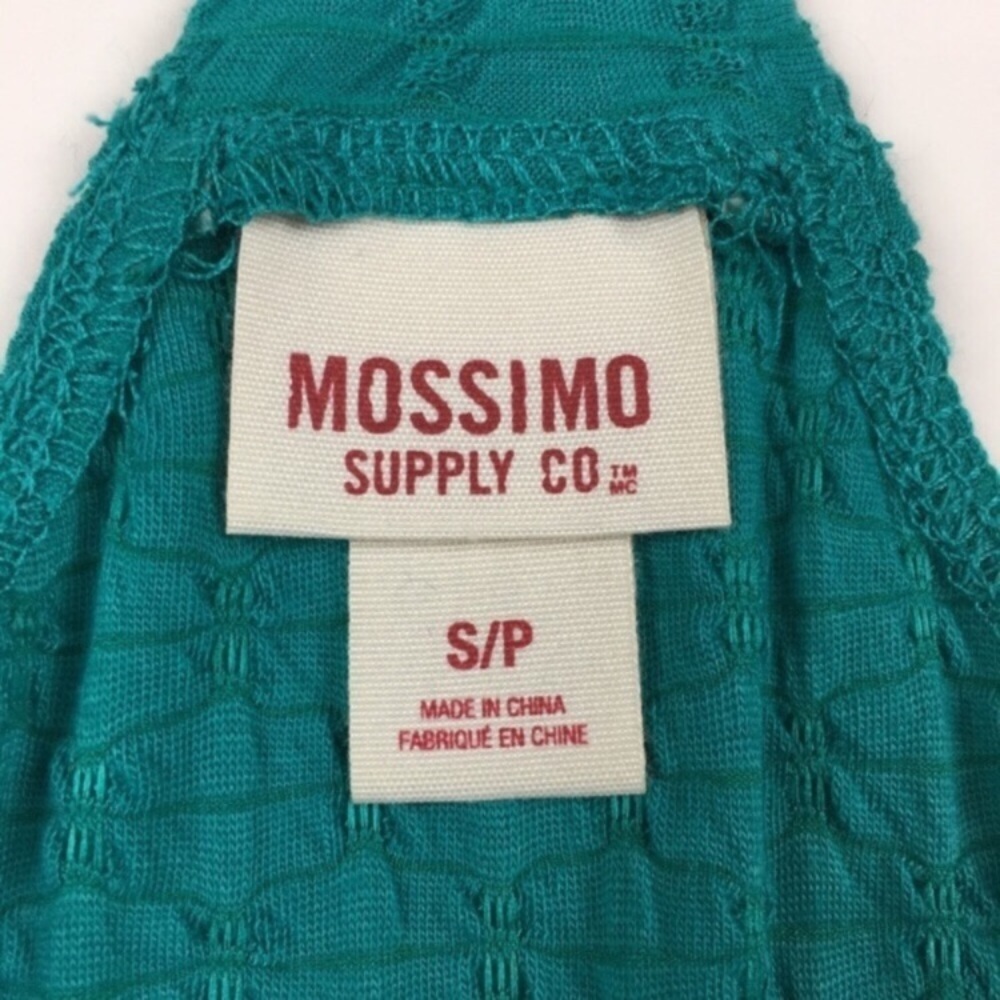MOSSIMO Dress Skater Sun Textured Racerback Y2K 90s Style Vibes Teal Size Small - Picture 6 of 7